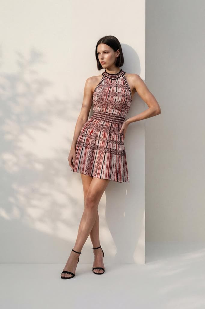 Knit Halter Mini Dress