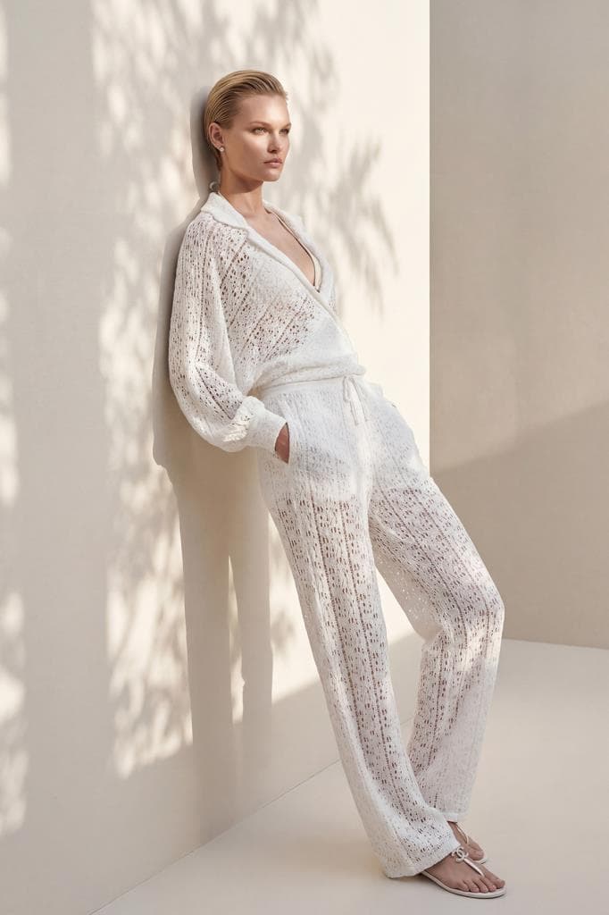 Crochet Wrap Loungewear Set