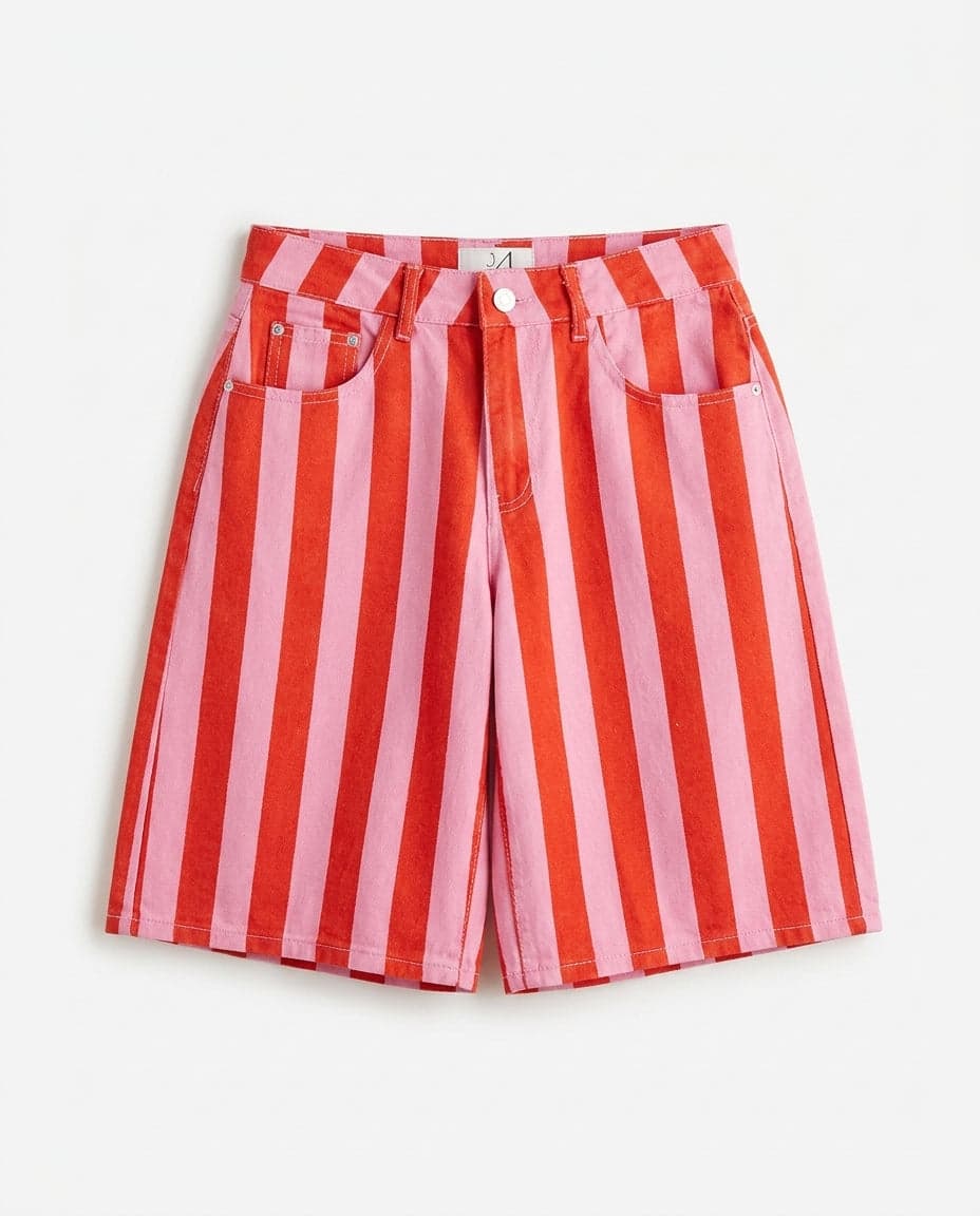 Striped Bermuda Shorts